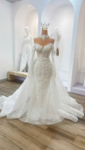 Modern Beaded Mermaid Bridal Gown